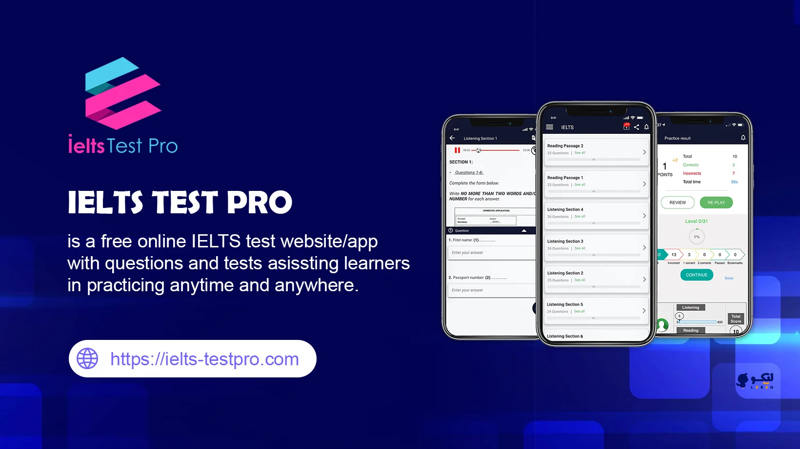 اپلیکیشن آیلتس: IELTS Test Pro 2021